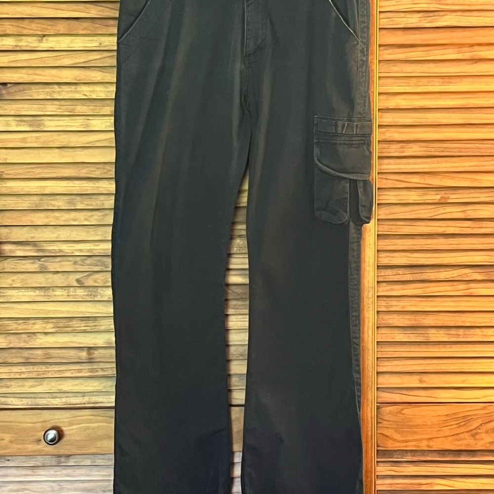 Black Straight Leg Utility Pants